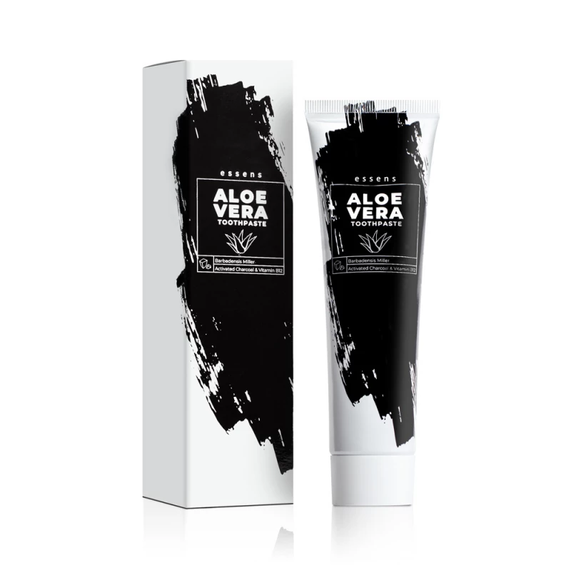 Activated Charcoal and Vitamin B12 Toothpaste with Aloe Vera